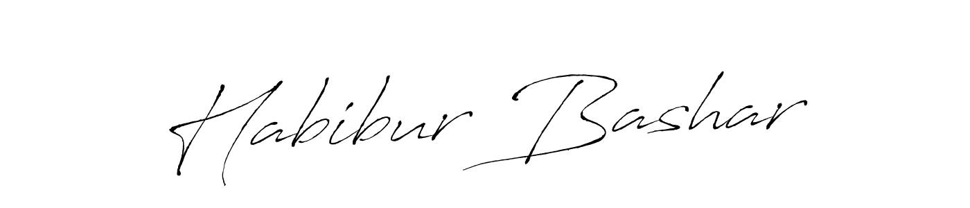 Make a beautiful signature design for name Habibur Bashar. With this signature (Antro_Vectra) style, you can create a handwritten signature for free. Habibur Bashar signature style 6 images and pictures png