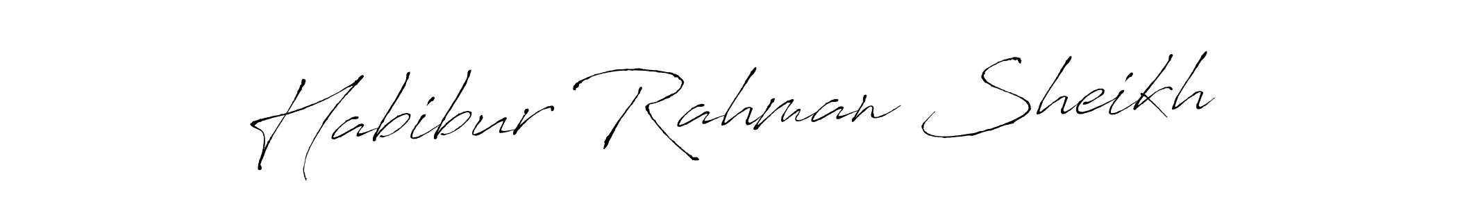 How to make Habibur Rahman Sheikh signature? Antro_Vectra is a professional autograph style. Create handwritten signature for Habibur Rahman Sheikh name. Habibur Rahman Sheikh signature style 6 images and pictures png