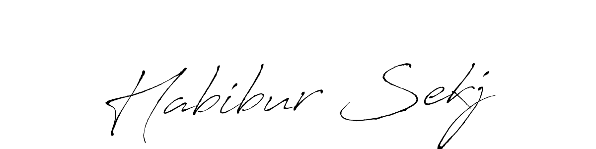 You should practise on your own different ways (Antro_Vectra) to write your name (Habibur Sekj) in signature. don't let someone else do it for you. Habibur Sekj signature style 6 images and pictures png