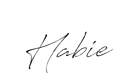 Also we have Habie name is the best signature style. Create professional handwritten signature collection using Antro_Vectra autograph style. Habie signature style 6 images and pictures png