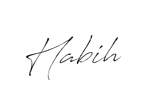 Habih stylish signature style. Best Handwritten Sign (Antro_Vectra) for my name. Handwritten Signature Collection Ideas for my name Habih. Habih signature style 6 images and pictures png