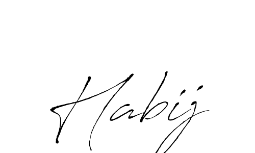How to make Habij name signature. Use Antro_Vectra style for creating short signs online. This is the latest handwritten sign. Habij signature style 6 images and pictures png
