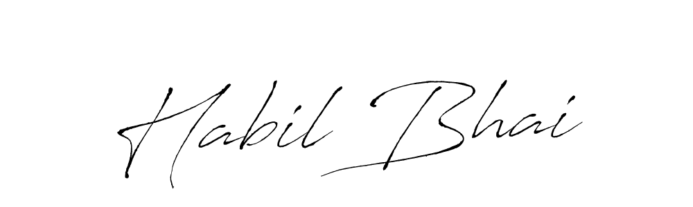 Habil Bhai stylish signature style. Best Handwritten Sign (Antro_Vectra) for my name. Handwritten Signature Collection Ideas for my name Habil Bhai. Habil Bhai signature style 6 images and pictures png