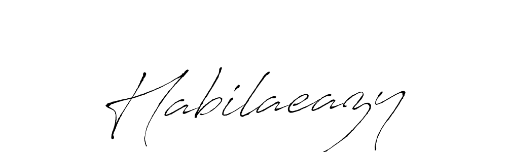 Make a beautiful signature design for name Habilaeazy. With this signature (Antro_Vectra) style, you can create a handwritten signature for free. Habilaeazy signature style 6 images and pictures png