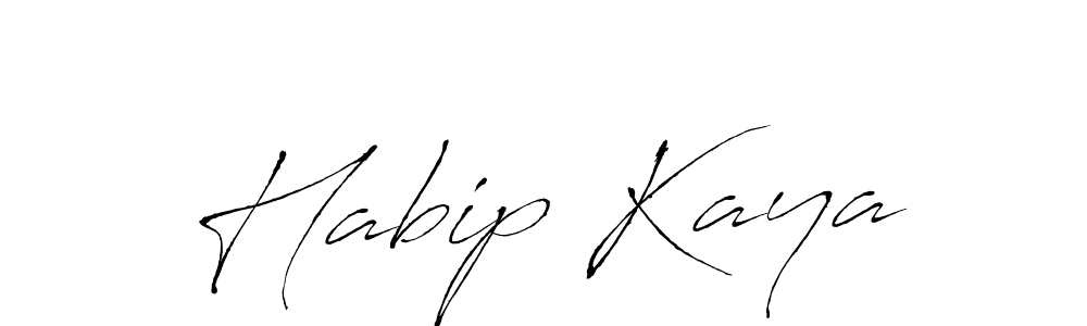 Make a beautiful signature design for name Habip Kaya. With this signature (Antro_Vectra) style, you can create a handwritten signature for free. Habip Kaya signature style 6 images and pictures png