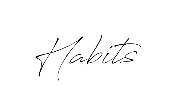 How to Draw Habits signature style? Antro_Vectra is a latest design signature styles for name Habits. Habits signature style 6 images and pictures png