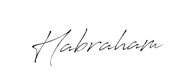 Use a signature maker to create a handwritten signature online. With this signature software, you can design (Antro_Vectra) your own signature for name Habraham. Habraham signature style 6 images and pictures png