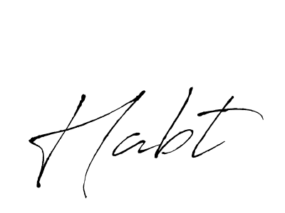 Use a signature maker to create a handwritten signature online. With this signature software, you can design (Antro_Vectra) your own signature for name Habt. Habt signature style 6 images and pictures png