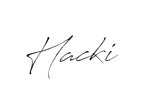 Hacki stylish signature style. Best Handwritten Sign (Antro_Vectra) for my name. Handwritten Signature Collection Ideas for my name Hacki. Hacki signature style 6 images and pictures png