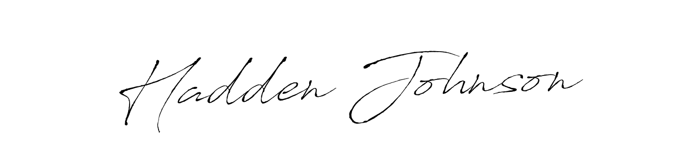 Design your own signature with our free online signature maker. With this signature software, you can create a handwritten (Antro_Vectra) signature for name Hadden Johnson. Hadden Johnson signature style 6 images and pictures png