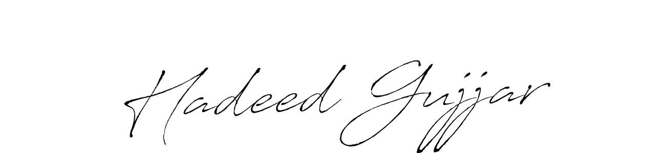 Design your own signature with our free online signature maker. With this signature software, you can create a handwritten (Antro_Vectra) signature for name Hadeed Gujjar. Hadeed Gujjar signature style 6 images and pictures png