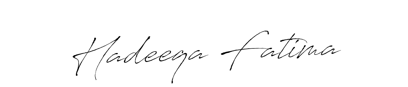 Hadeeqa Fatima stylish signature style. Best Handwritten Sign (Antro_Vectra) for my name. Handwritten Signature Collection Ideas for my name Hadeeqa Fatima. Hadeeqa Fatima signature style 6 images and pictures png