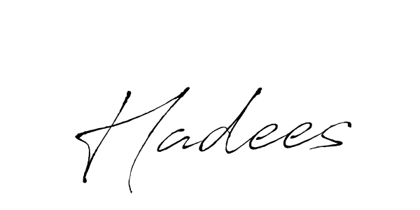 Use a signature maker to create a handwritten signature online. With this signature software, you can design (Antro_Vectra) your own signature for name Hadees. Hadees signature style 6 images and pictures png