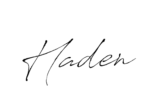 Create a beautiful signature design for name Haden. With this signature (Antro_Vectra) fonts, you can make a handwritten signature for free. Haden signature style 6 images and pictures png