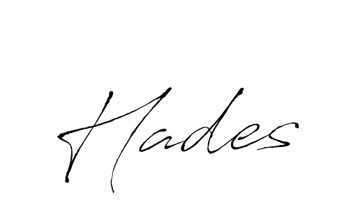 Antro_Vectra is a professional signature style that is perfect for those who want to add a touch of class to their signature. It is also a great choice for those who want to make their signature more unique. Get Hades name to fancy signature for free. Hades signature style 6 images and pictures png