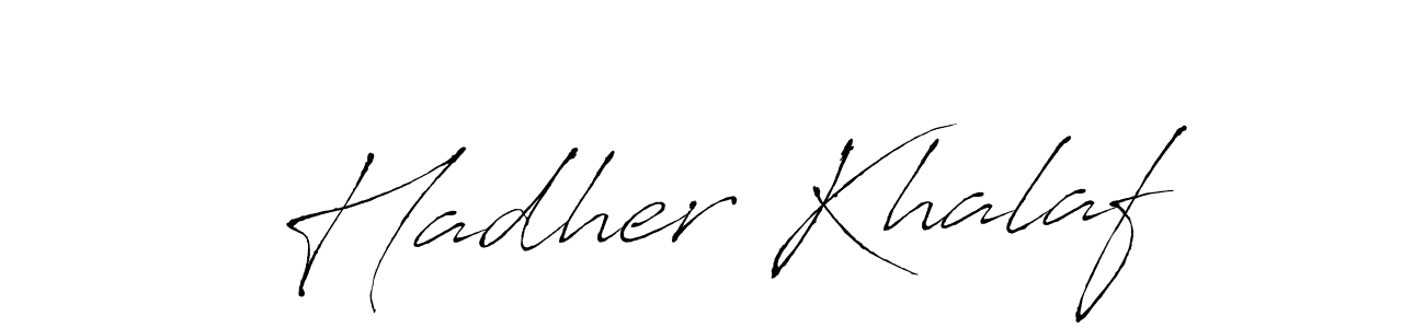 It looks lik you need a new signature style for name Hadher Khalaf. Design unique handwritten (Antro_Vectra) signature with our free signature maker in just a few clicks. Hadher Khalaf signature style 6 images and pictures png