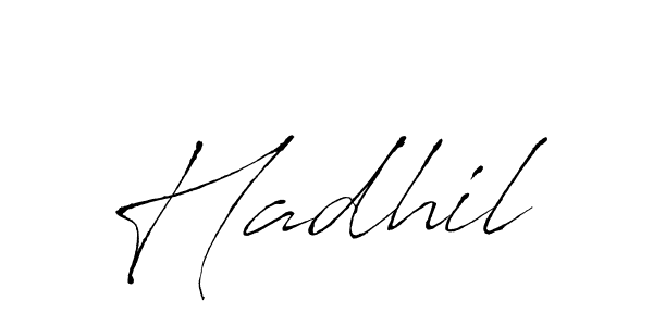 Antro_Vectra is a professional signature style that is perfect for those who want to add a touch of class to their signature. It is also a great choice for those who want to make their signature more unique. Get Hadhil name to fancy signature for free. Hadhil signature style 6 images and pictures png