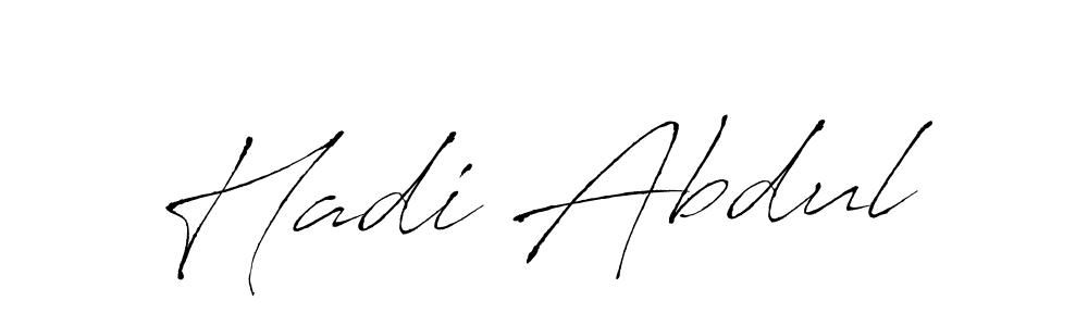 You should practise on your own different ways (Antro_Vectra) to write your name (Hadi Abdul) in signature. don't let someone else do it for you. Hadi Abdul signature style 6 images and pictures png
