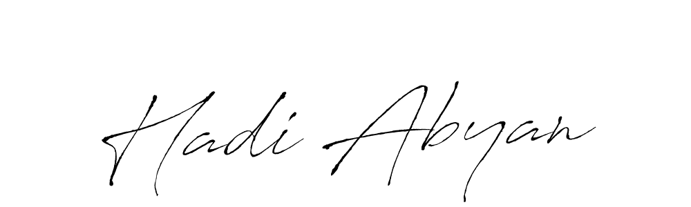 Create a beautiful signature design for name Hadi Abyan. With this signature (Antro_Vectra) fonts, you can make a handwritten signature for free. Hadi Abyan signature style 6 images and pictures png