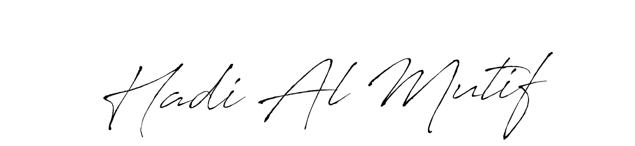 Hadi Al Mutif stylish signature style. Best Handwritten Sign (Antro_Vectra) for my name. Handwritten Signature Collection Ideas for my name Hadi Al Mutif. Hadi Al Mutif signature style 6 images and pictures png