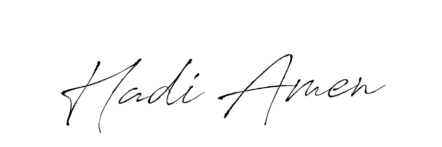 Create a beautiful signature design for name Hadi Amen. With this signature (Antro_Vectra) fonts, you can make a handwritten signature for free. Hadi Amen signature style 6 images and pictures png