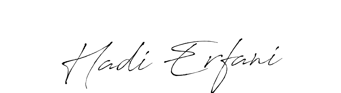 Design your own signature with our free online signature maker. With this signature software, you can create a handwritten (Antro_Vectra) signature for name Hadi Erfani. Hadi Erfani signature style 6 images and pictures png
