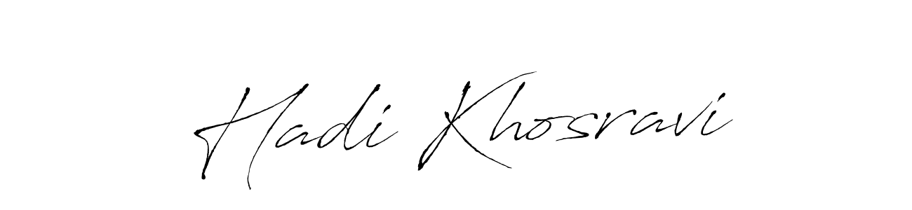 Similarly Antro_Vectra is the best handwritten signature design. Signature creator online .You can use it as an online autograph creator for name Hadi Khosravi. Hadi Khosravi signature style 6 images and pictures png