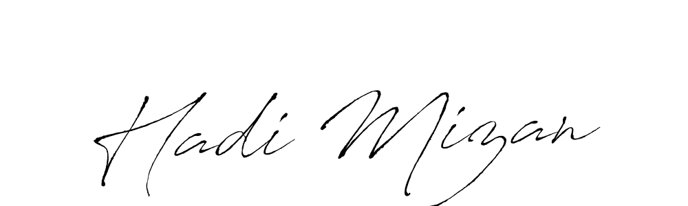 Hadi Mizan stylish signature style. Best Handwritten Sign (Antro_Vectra) for my name. Handwritten Signature Collection Ideas for my name Hadi Mizan. Hadi Mizan signature style 6 images and pictures png