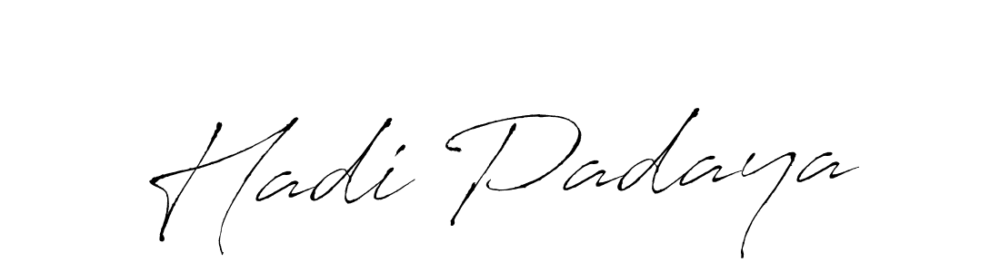 Create a beautiful signature design for name Hadi Padaya. With this signature (Antro_Vectra) fonts, you can make a handwritten signature for free. Hadi Padaya signature style 6 images and pictures png