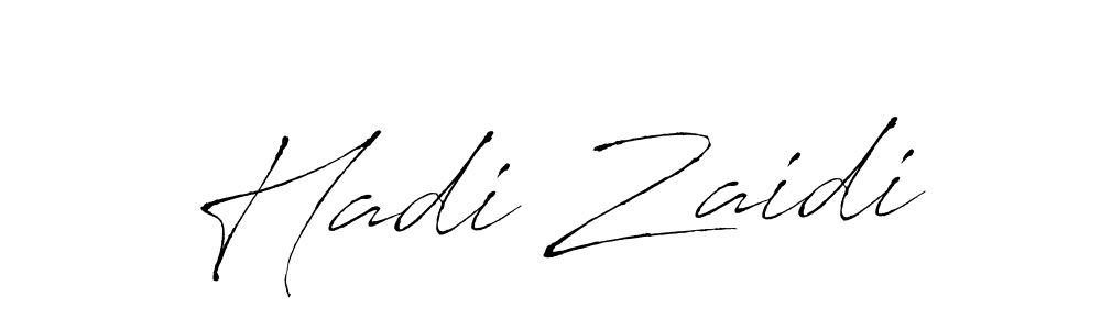 The best way (Antro_Vectra) to make a short signature is to pick only two or three words in your name. The name Hadi Zaidi include a total of six letters. For converting this name. Hadi Zaidi signature style 6 images and pictures png