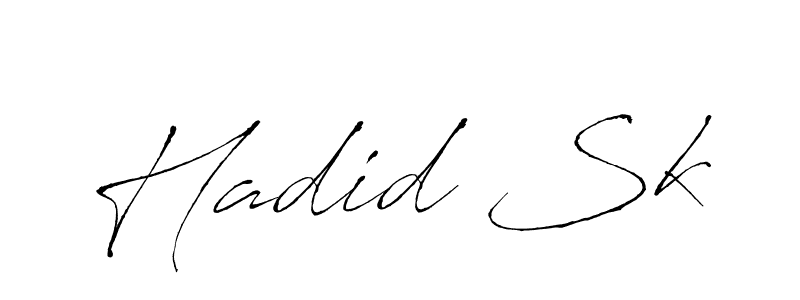 Hadid Sk stylish signature style. Best Handwritten Sign (Antro_Vectra) for my name. Handwritten Signature Collection Ideas for my name Hadid Sk. Hadid Sk signature style 6 images and pictures png