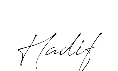 How to make Hadif name signature. Use Antro_Vectra style for creating short signs online. This is the latest handwritten sign. Hadif signature style 6 images and pictures png