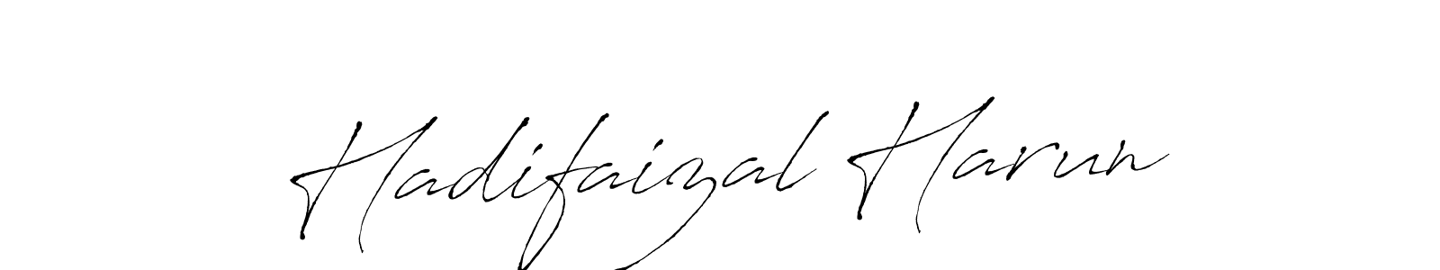 You should practise on your own different ways (Antro_Vectra) to write your name (Hadifaizal Harun) in signature. don't let someone else do it for you. Hadifaizal Harun signature style 6 images and pictures png