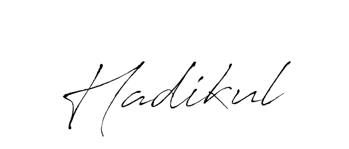 The best way (Antro_Vectra) to make a short signature is to pick only two or three words in your name. The name Hadikul include a total of six letters. For converting this name. Hadikul signature style 6 images and pictures png