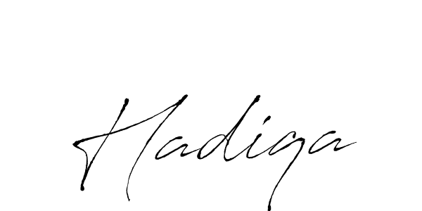 Use a signature maker to create a handwritten signature online. With this signature software, you can design (Antro_Vectra) your own signature for name Hadiqa. Hadiqa signature style 6 images and pictures png