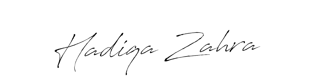 Create a beautiful signature design for name Hadiqa Zahra. With this signature (Antro_Vectra) fonts, you can make a handwritten signature for free. Hadiqa Zahra signature style 6 images and pictures png