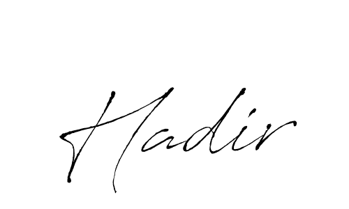 Make a beautiful signature design for name Hadir. With this signature (Antro_Vectra) style, you can create a handwritten signature for free. Hadir signature style 6 images and pictures png