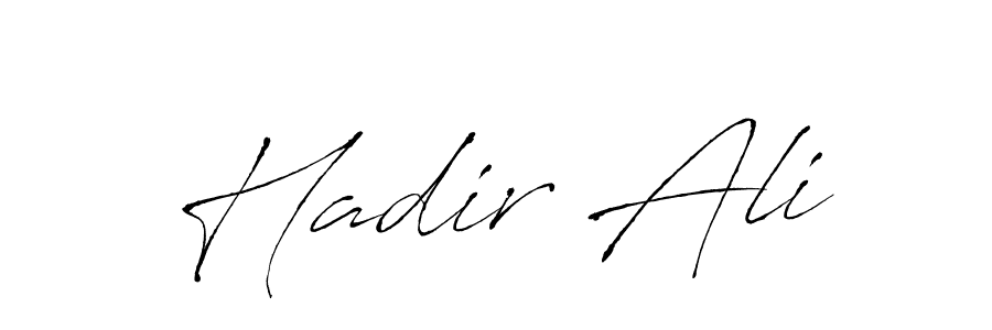 Design your own signature with our free online signature maker. With this signature software, you can create a handwritten (Antro_Vectra) signature for name Hadir Ali. Hadir Ali signature style 6 images and pictures png