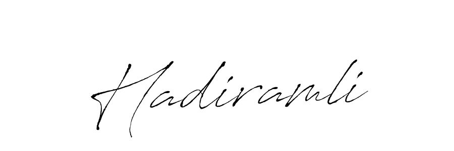 You should practise on your own different ways (Antro_Vectra) to write your name (Hadiramli) in signature. don't let someone else do it for you. Hadiramli signature style 6 images and pictures png