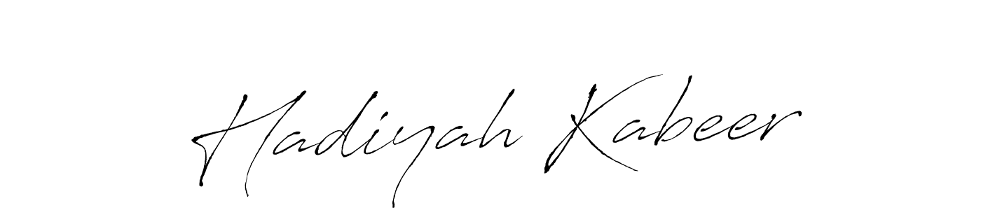 How to make Hadiyah Kabeer signature? Antro_Vectra is a professional autograph style. Create handwritten signature for Hadiyah Kabeer name. Hadiyah Kabeer signature style 6 images and pictures png
