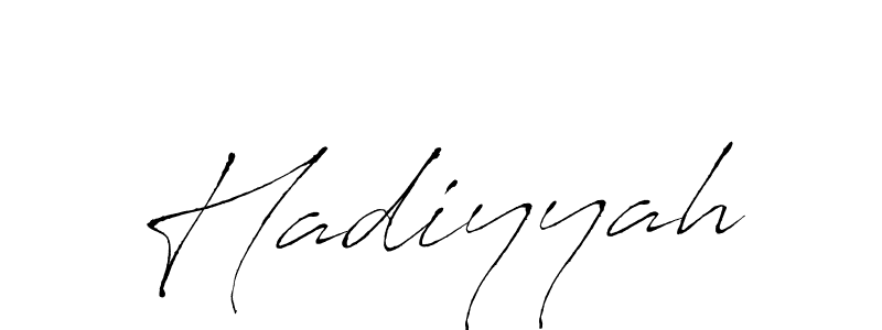 Create a beautiful signature design for name Hadiyyah. With this signature (Antro_Vectra) fonts, you can make a handwritten signature for free. Hadiyyah signature style 6 images and pictures png