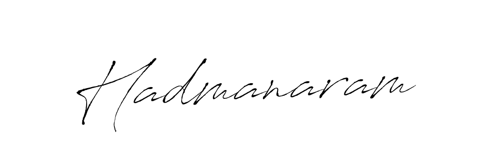 How to make Hadmanaram signature? Antro_Vectra is a professional autograph style. Create handwritten signature for Hadmanaram name. Hadmanaram signature style 6 images and pictures png