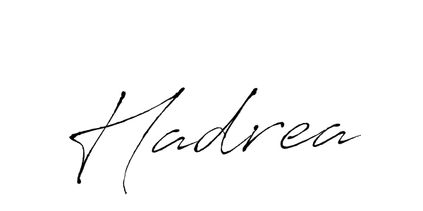 Create a beautiful signature design for name Hadrea. With this signature (Antro_Vectra) fonts, you can make a handwritten signature for free. Hadrea signature style 6 images and pictures png