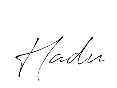 How to make Hadu signature? Antro_Vectra is a professional autograph style. Create handwritten signature for Hadu name. Hadu signature style 6 images and pictures png