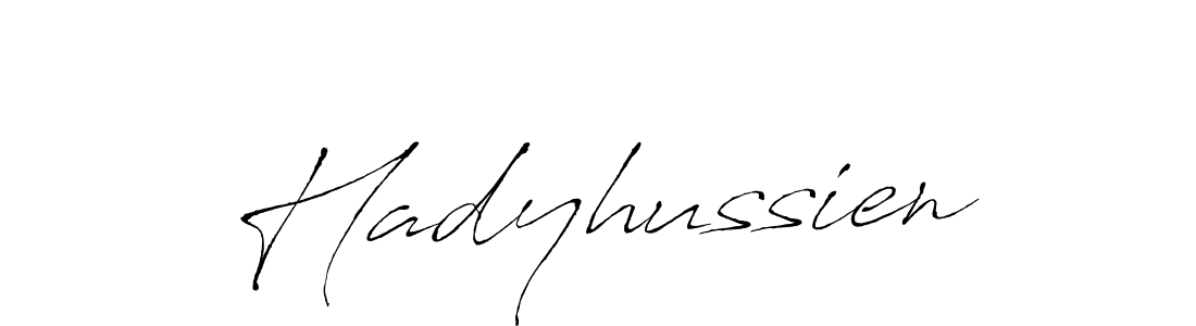 Antro_Vectra is a professional signature style that is perfect for those who want to add a touch of class to their signature. It is also a great choice for those who want to make their signature more unique. Get Hadyhussien name to fancy signature for free. Hadyhussien signature style 6 images and pictures png