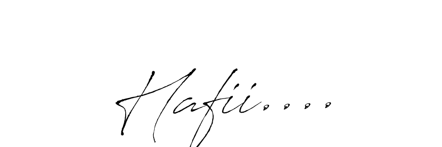Design your own signature with our free online signature maker. With this signature software, you can create a handwritten (Antro_Vectra) signature for name Hafii..... Hafii.... signature style 6 images and pictures png