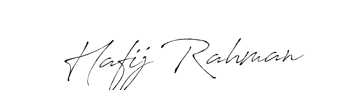 Make a beautiful signature design for name Hafij Rahman. With this signature (Antro_Vectra) style, you can create a handwritten signature for free. Hafij Rahman signature style 6 images and pictures png