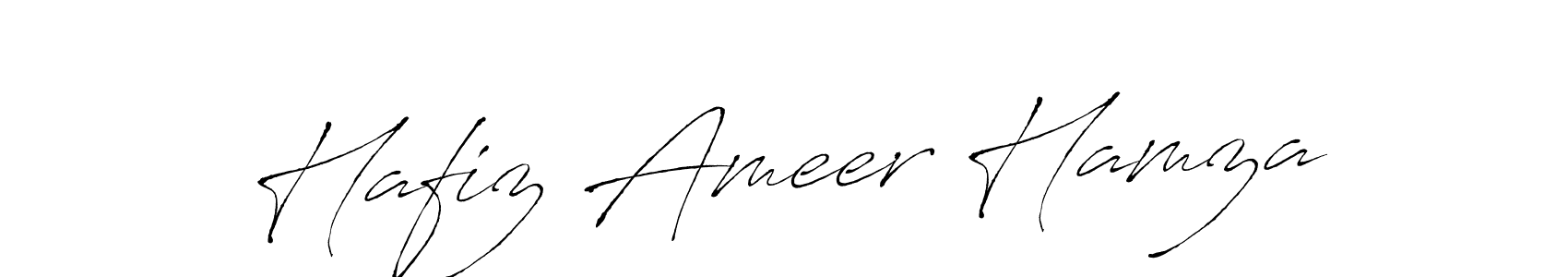 Make a beautiful signature design for name Hafiz Ameer Hamza. With this signature (Antro_Vectra) style, you can create a handwritten signature for free. Hafiz Ameer Hamza signature style 6 images and pictures png