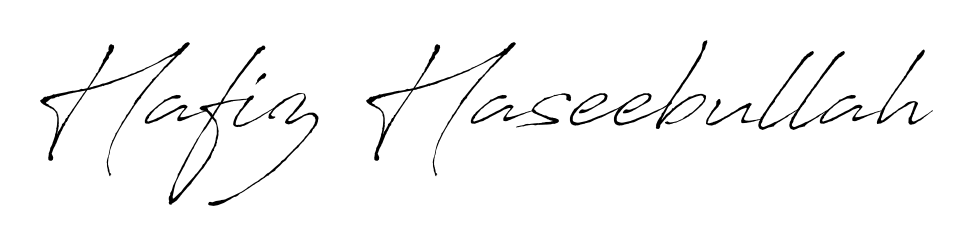 Make a beautiful signature design for name Hafiz Haseebullah. With this signature (Antro_Vectra) style, you can create a handwritten signature for free. Hafiz Haseebullah signature style 6 images and pictures png