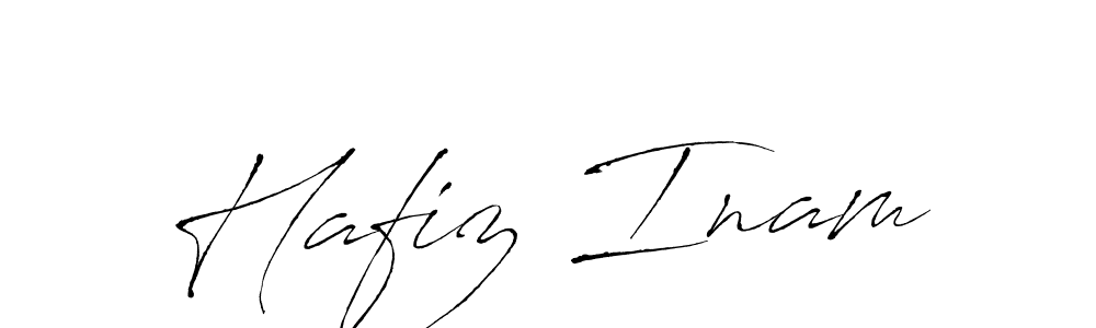 How to make Hafiz Inam name signature. Use Antro_Vectra style for creating short signs online. This is the latest handwritten sign. Hafiz Inam signature style 6 images and pictures png